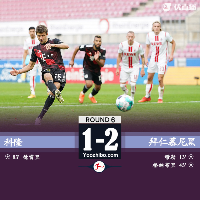 <a href=/football/bayern/ target=_blank class=infotextkey>拜仁</a>慕尼黑2-1科隆