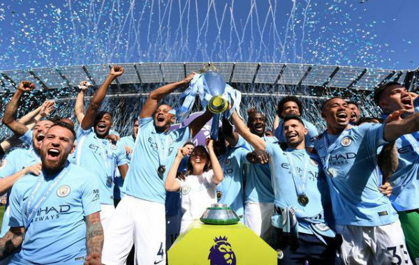 2017-18赛季曼城获得<a href=/football/yingchao/ target=_blank class=infotextkey>英超</a>冠军